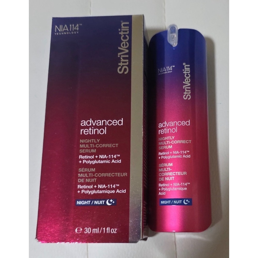 StriVectin Advanced Retinol Nightly Multi-Correct Serum 1 oz Retail $92 NEW Box